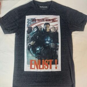 Bethesda fallout shirt Xs Dark Gray Graphics‎ Your Country Needs You. Enlist.